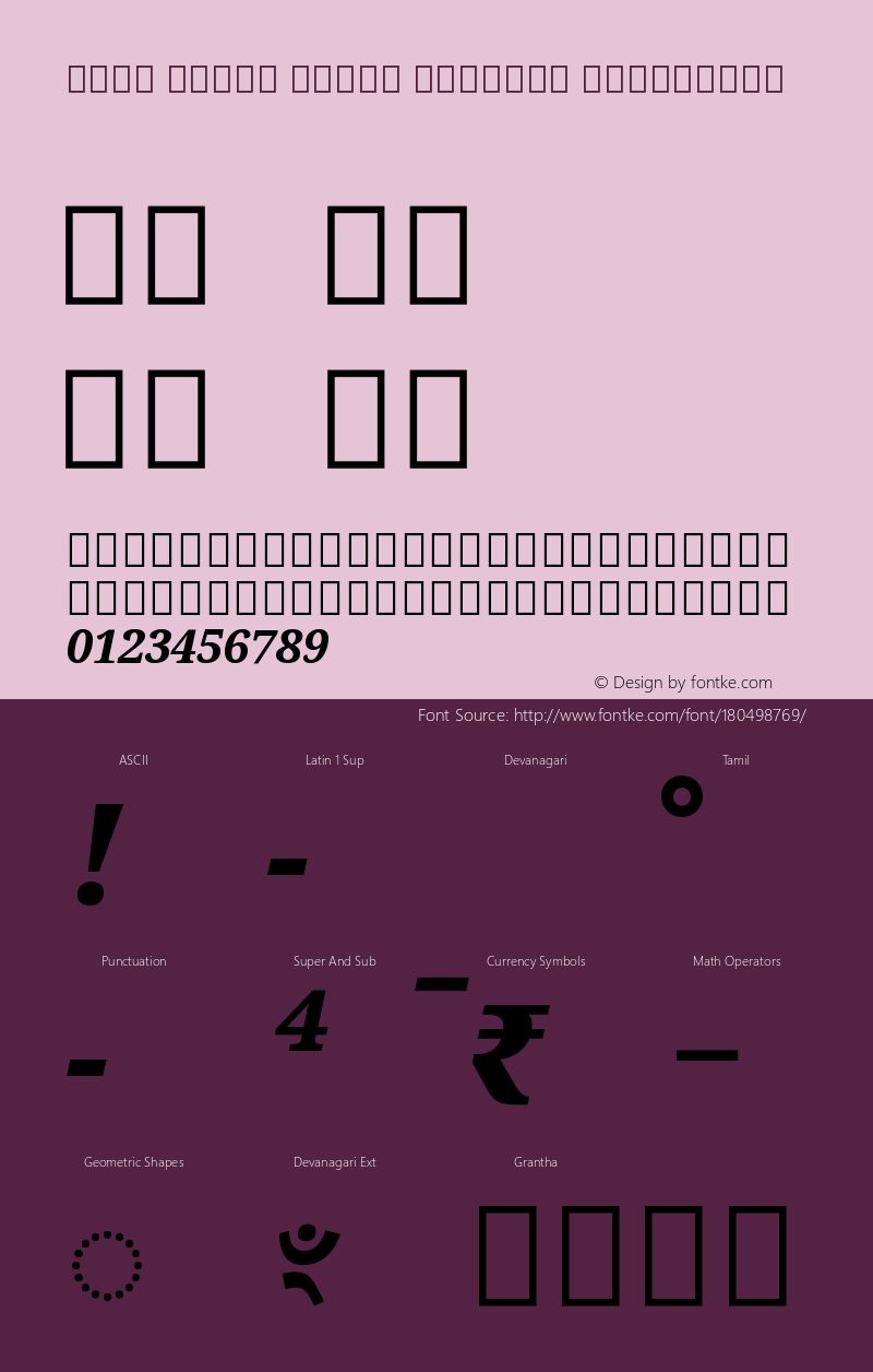 Noto Serif Tamil Slanted ExtraBold Version 2.001图片样张