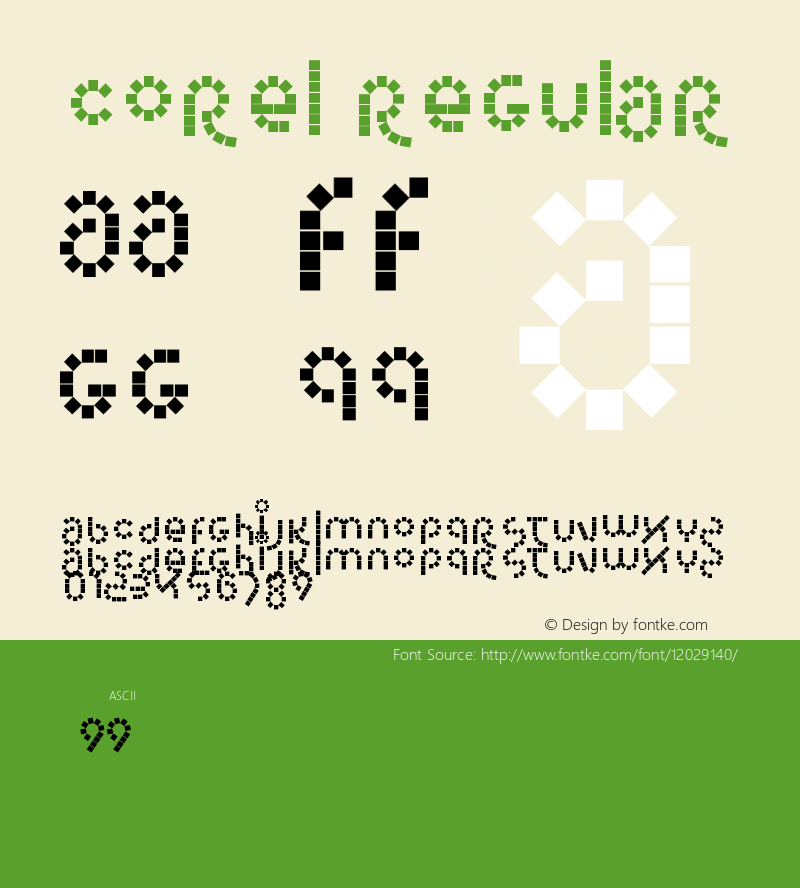 corel Regular Version 1.0图片样张