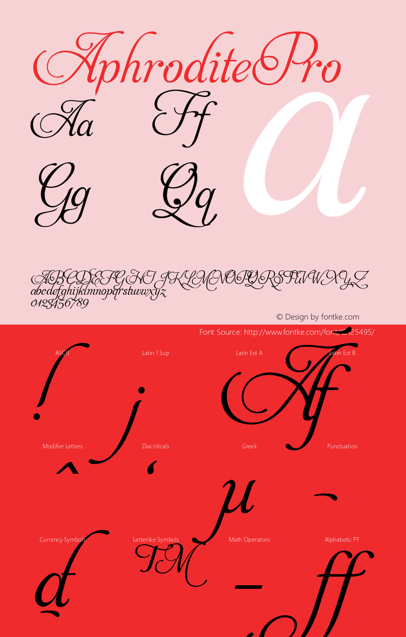 AphroditePro ☞ Version 001.000;com.myfonts.typesenses.aphrodite-pro.regular.wfkit2.3dBL图片样张