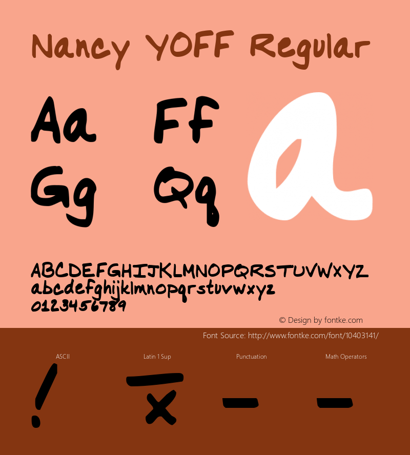 Nancy YOFF Regular Version 001.000图片样张