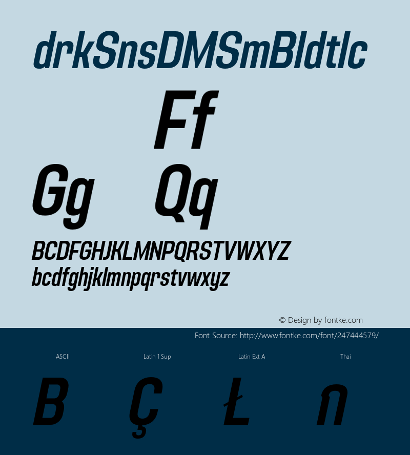 Adirek Sans DEMO SemiBold Italic Version 1.03图片样张