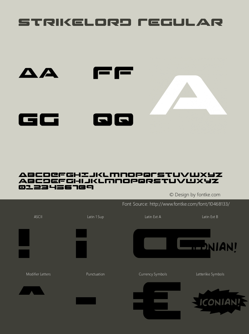 Strikelord Regular 001.000图片样张