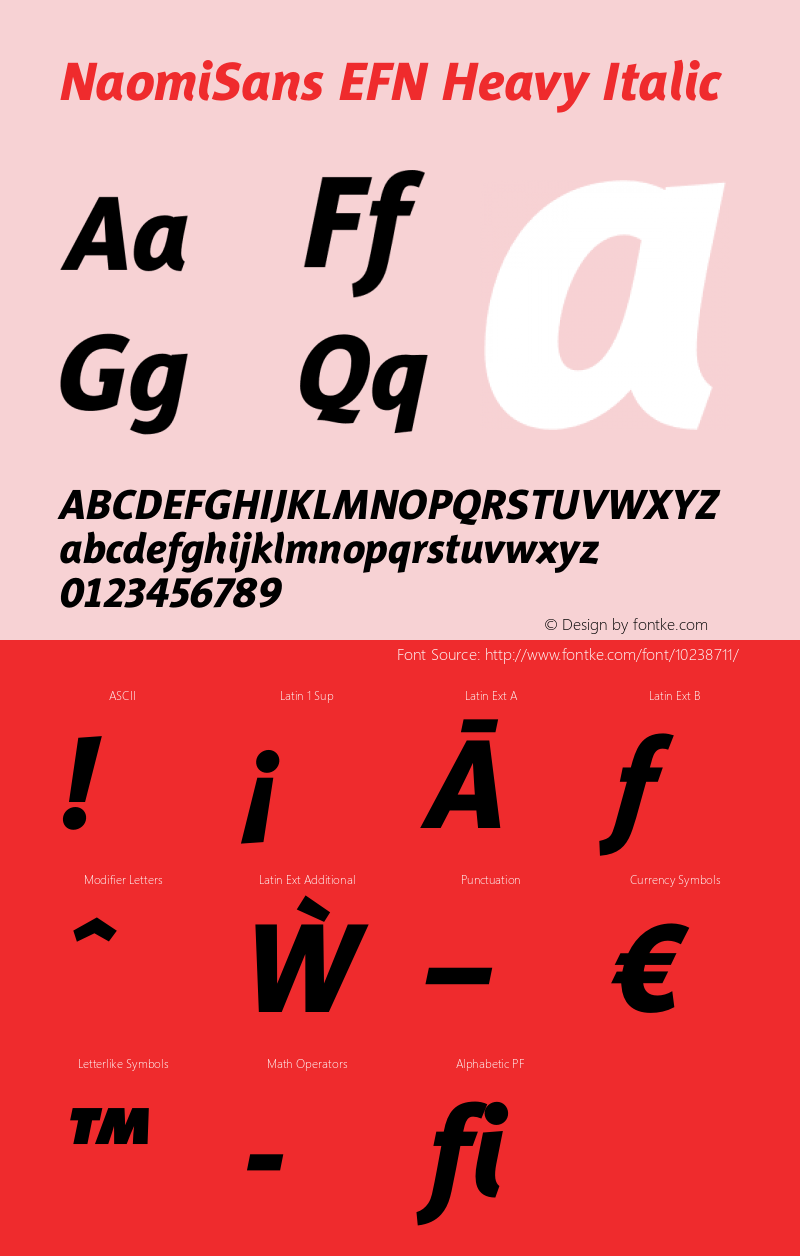 NaomiSans EFN Heavy Italic Version 1.000;PS 001.000;hotconv 1.0.38图片样张