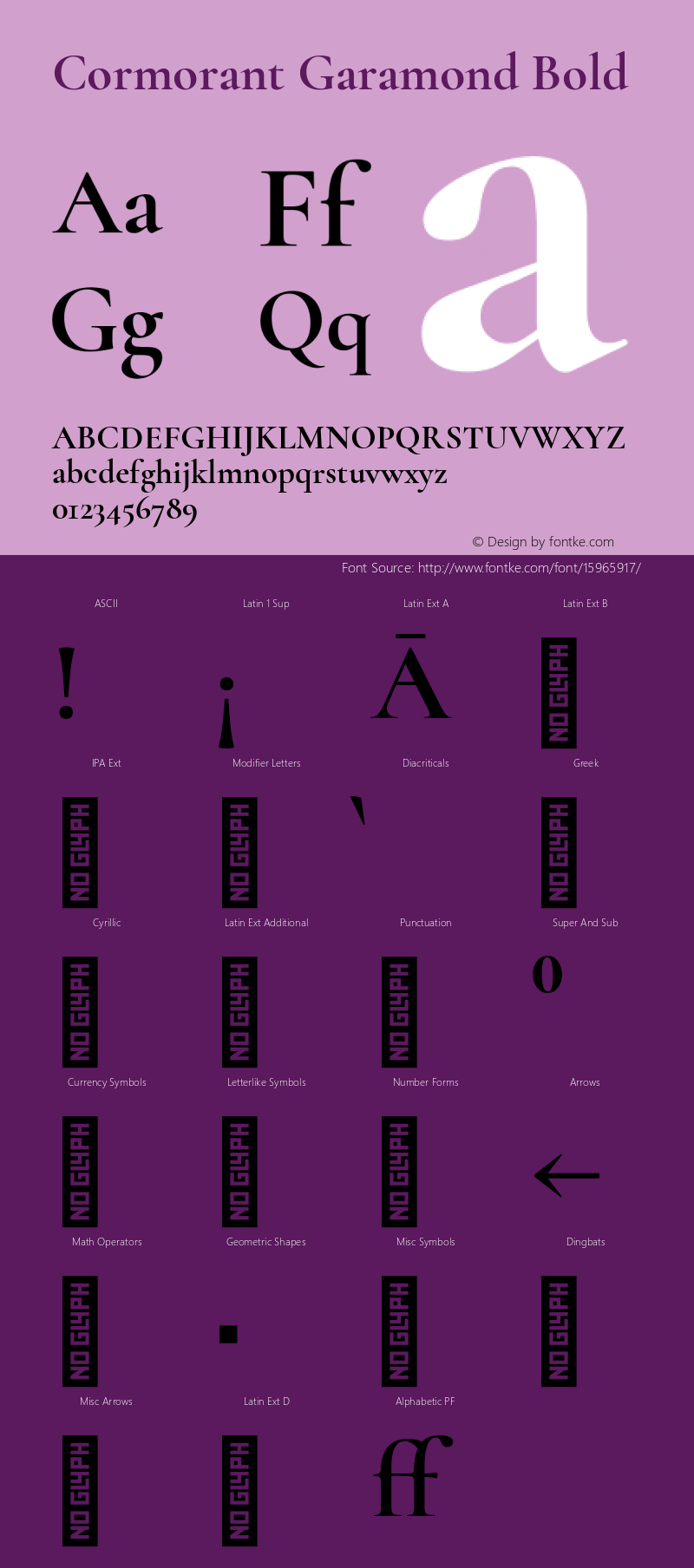 Cormorant Garamond Bold Version 2.000图片样张