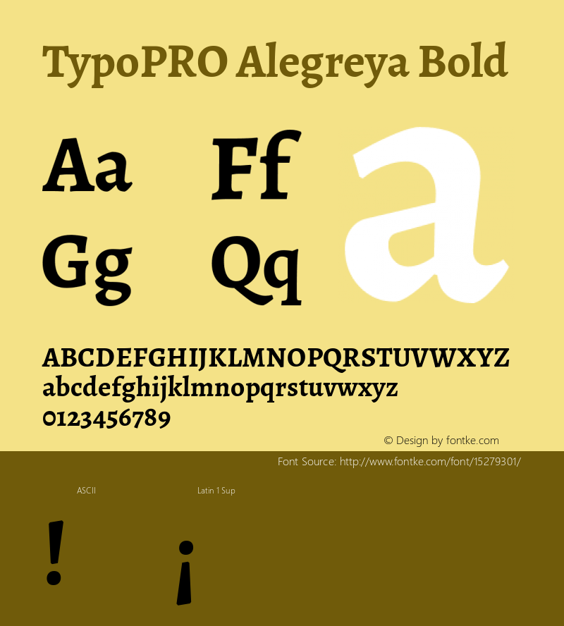 TypoPRO Alegreya Bold Version 1.003图片样张