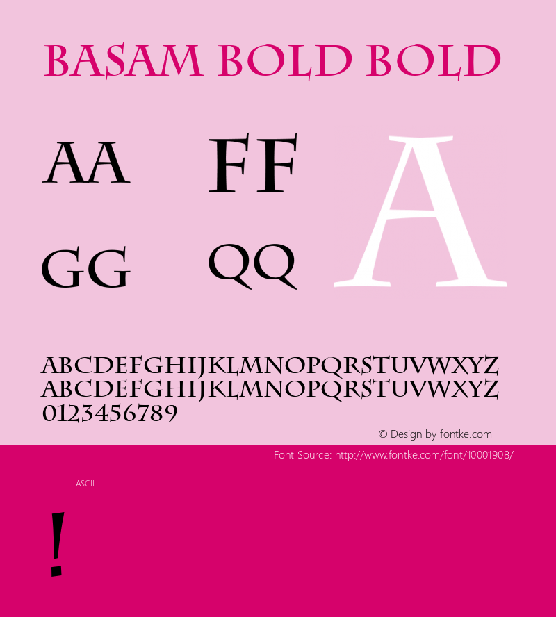 Basam Bold Bold Unknown图片样张