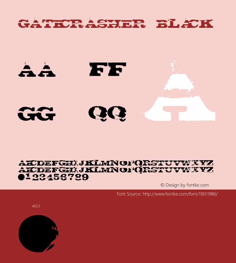 gatecrasher Black Version Macromedia Fontograp图片样张