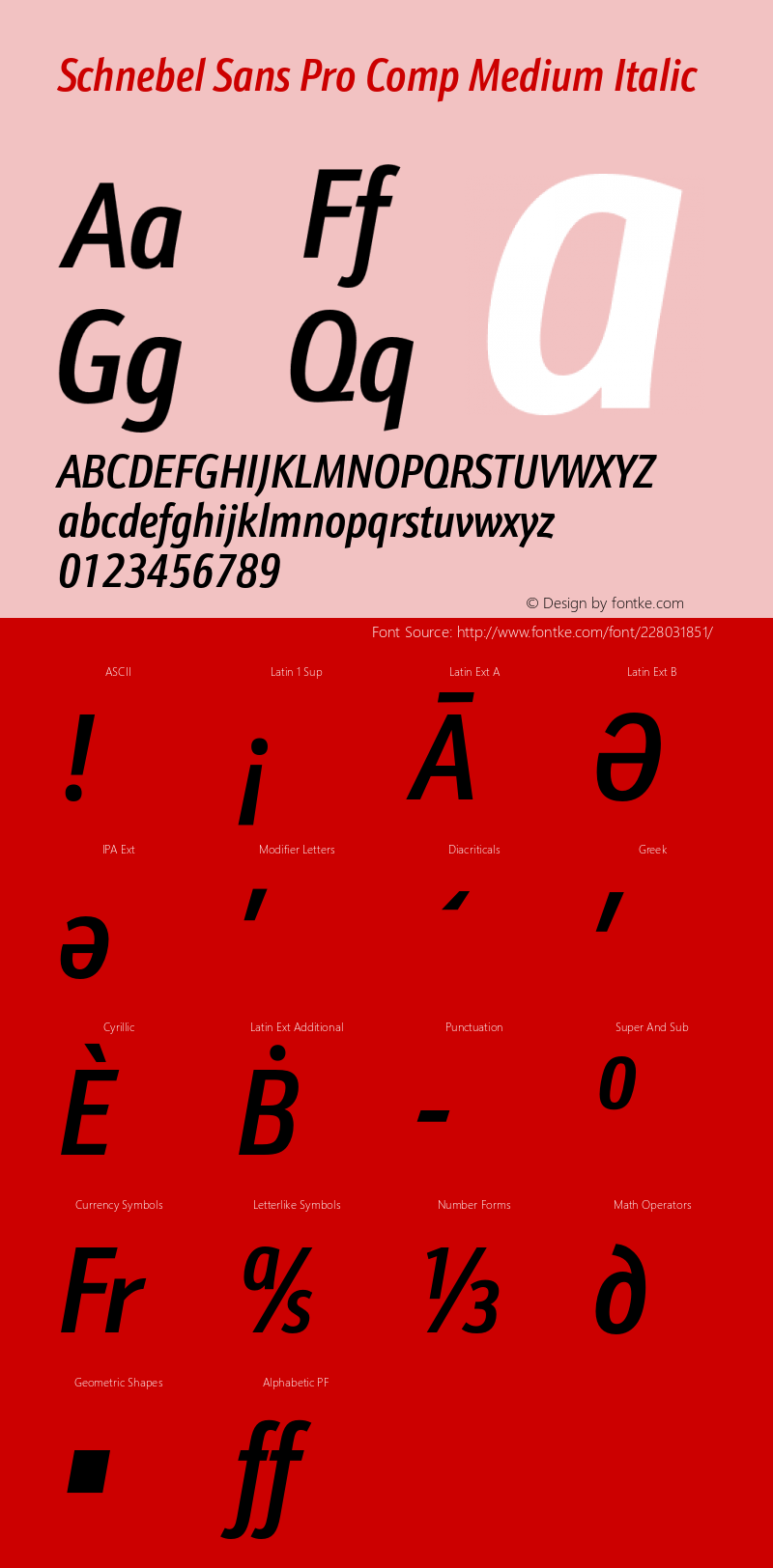 SchnebelSansProComp-MediumItalic Version 1.000;PS 1.00;hotconv 1.0.57;makeotf.lib2.0.21895图片样张