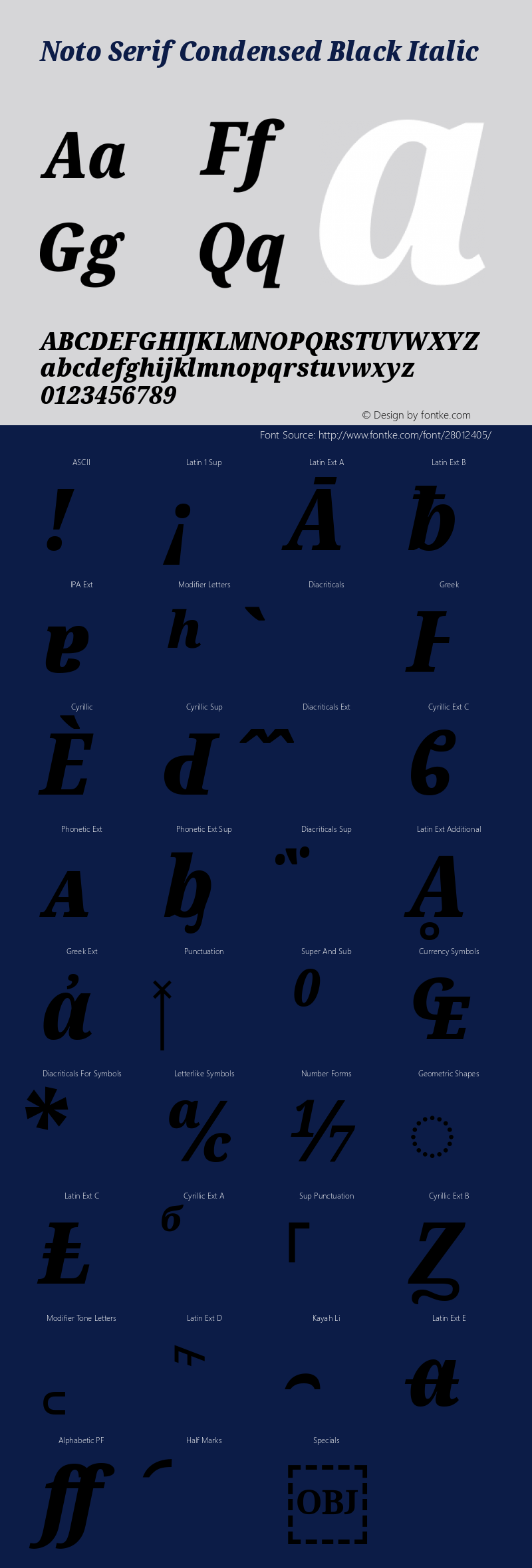 Noto Serif Condensed Black Italic Version 2.001;GOOG;noto-source:20181019:f8f3770;ttfautohint (v1.8.2)图片样张