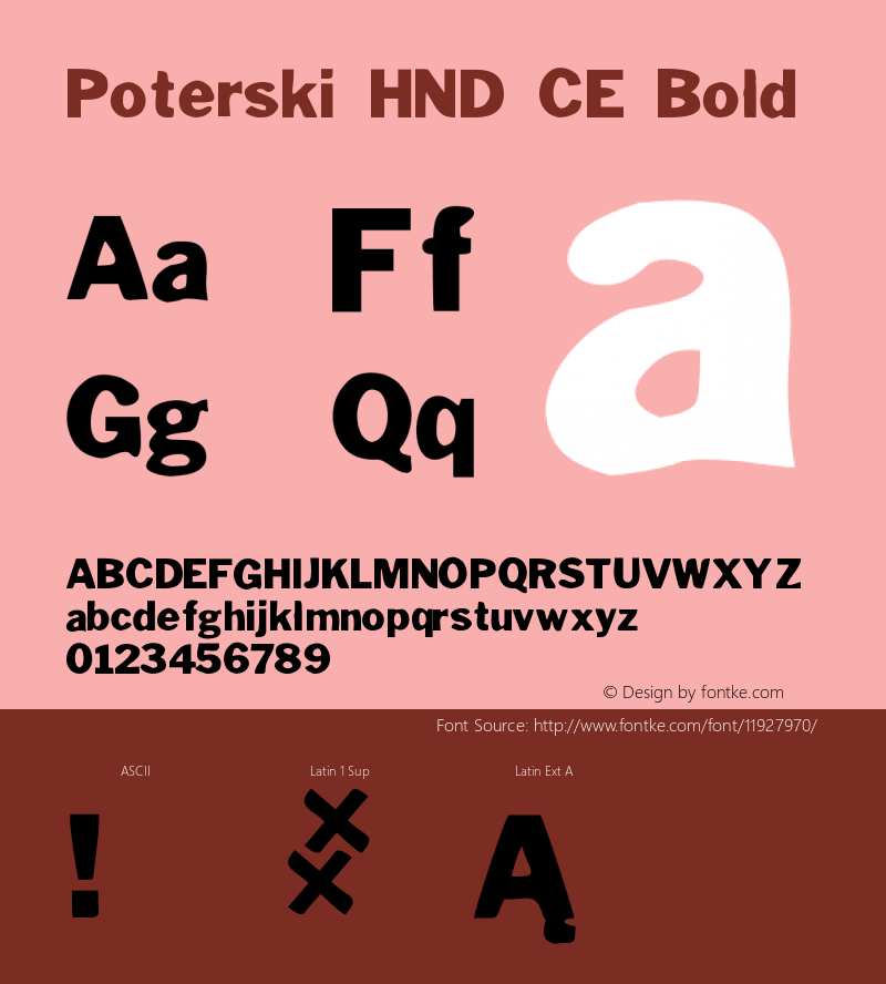 Poterski HND CE Bold Version 1.0图片样张