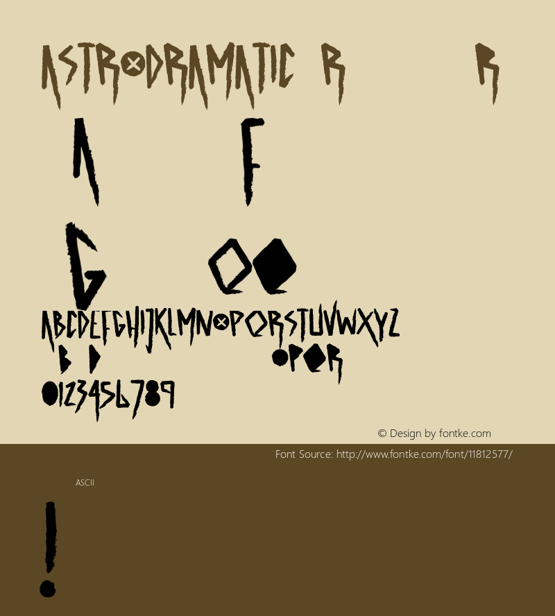 ASTRODRAMATIC Regular Version 1.000图片样张