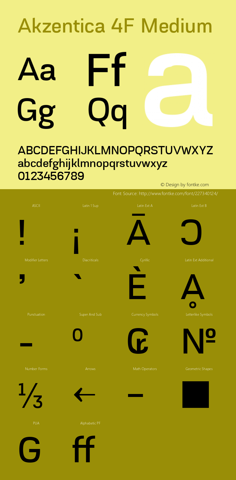 Akzentica 4F Medium 1.0图片样张