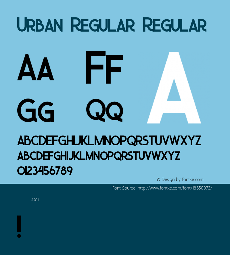 Urban Regular Regular Version 1.000图片样张