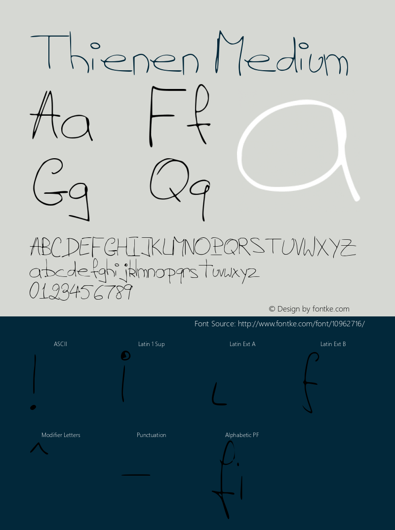 Thienen Medium Version 1.0图片样张