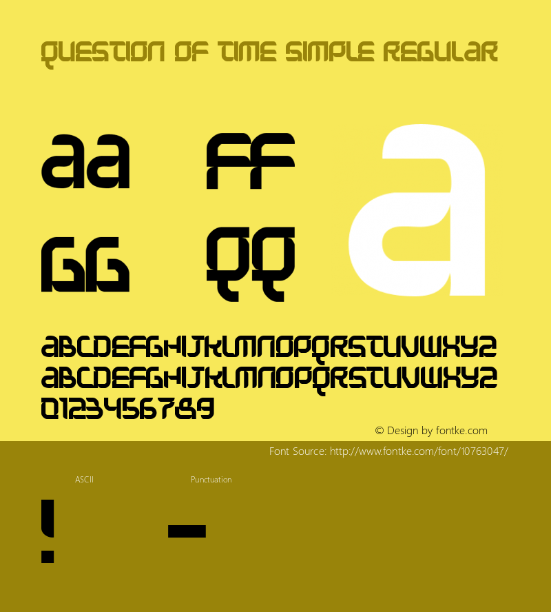 Question of time simple Regular 2图片样张