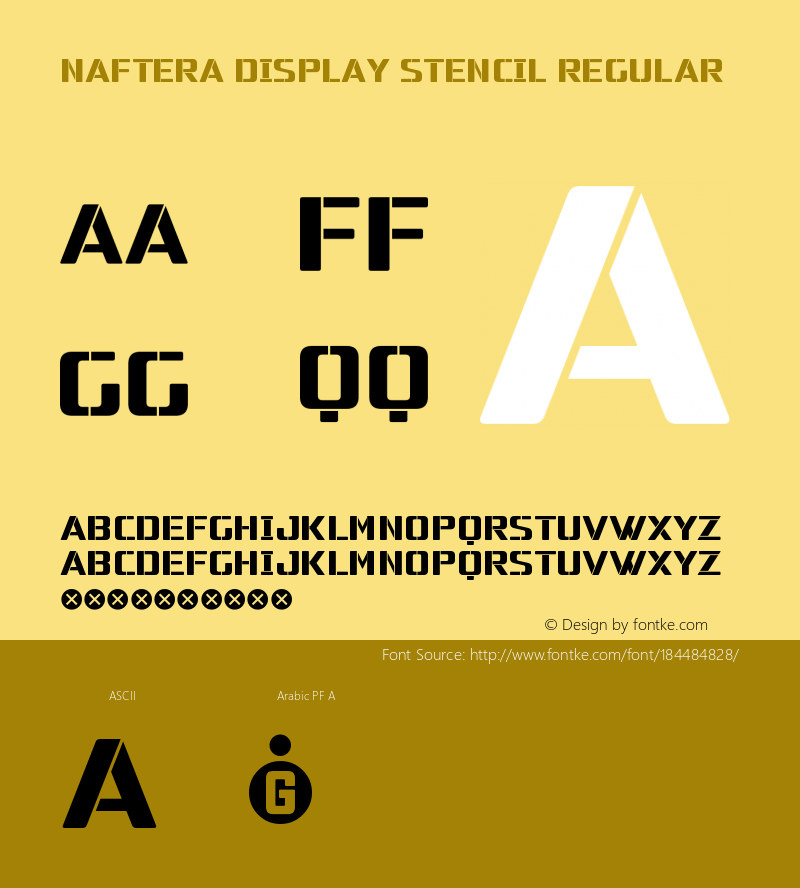 NafteraDisplayStencil Version 1.000 2019 initial release图片样张