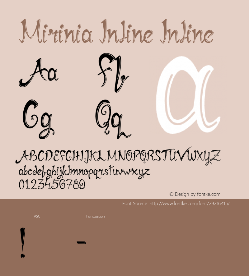 Mirinia Inline Version 1.0图片样张