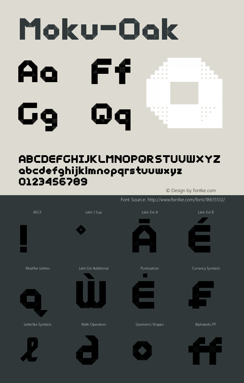 Moku-Oak ☞ Version 3.000;com.myfonts.easy.ethan-is-sweet.moku26.oak.wfkit2.version.4G35图片样张