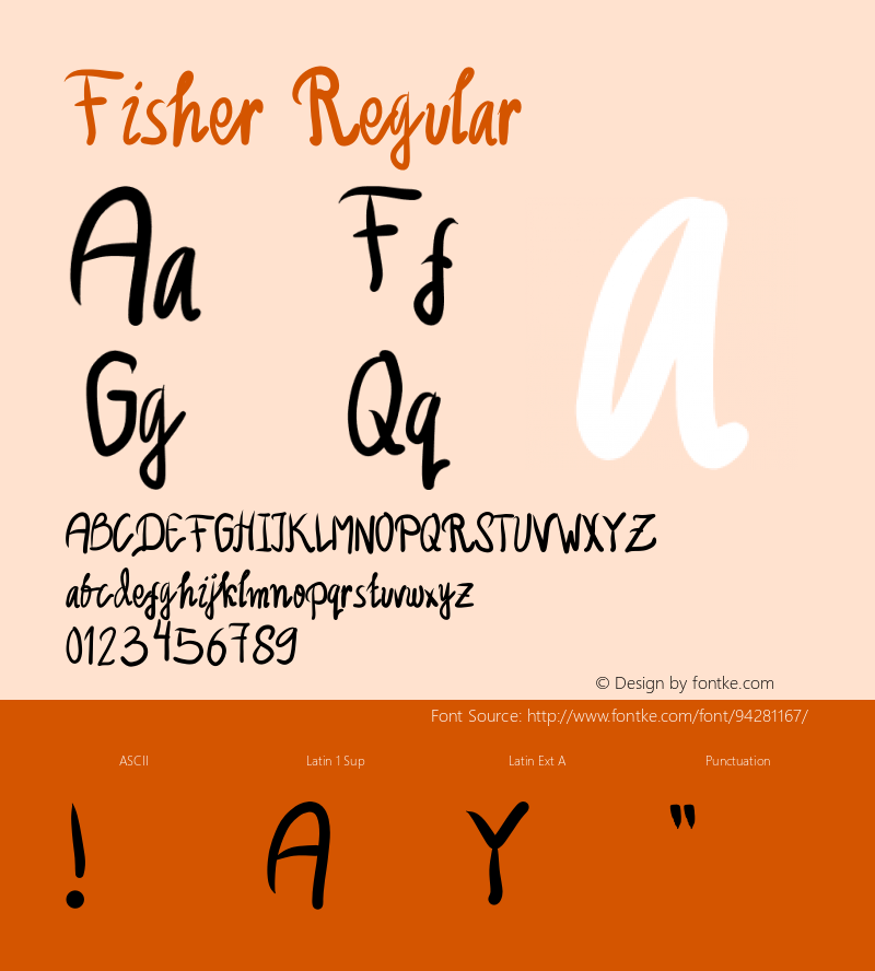 Fisher Version 1.002;Fontself Maker 3.5.4图片样张