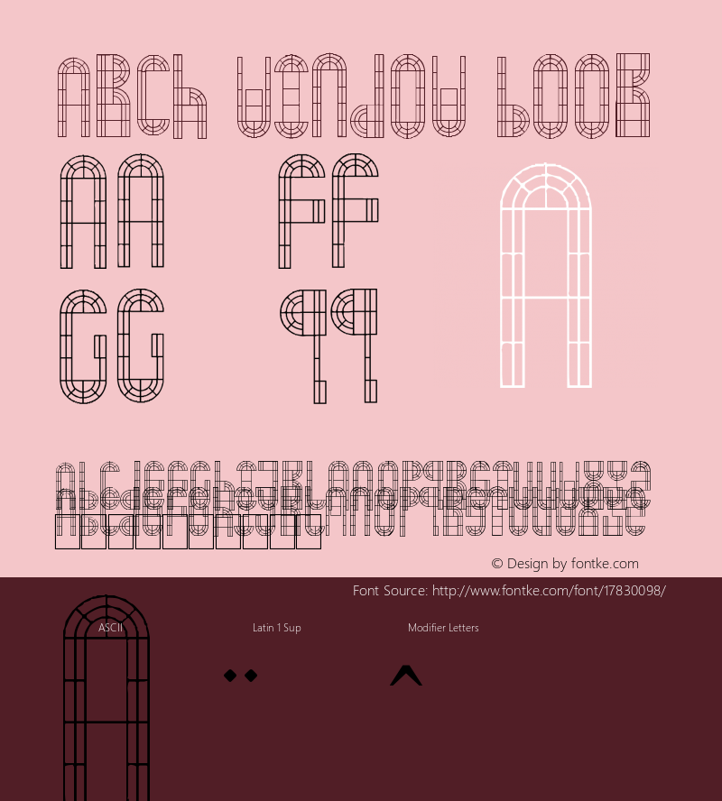 Arch Window Book Version 1.00 November 6, 201图片样张