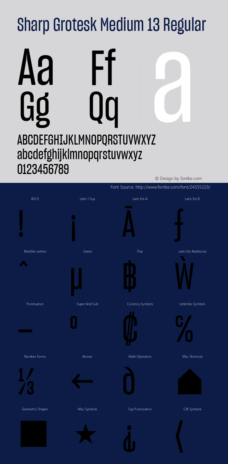 Sharp Grotesk Medium 13 Regular Version 1.001;PS 0.000;hotconv 16.6.51;makeotf.lib2.5.65220图片样张