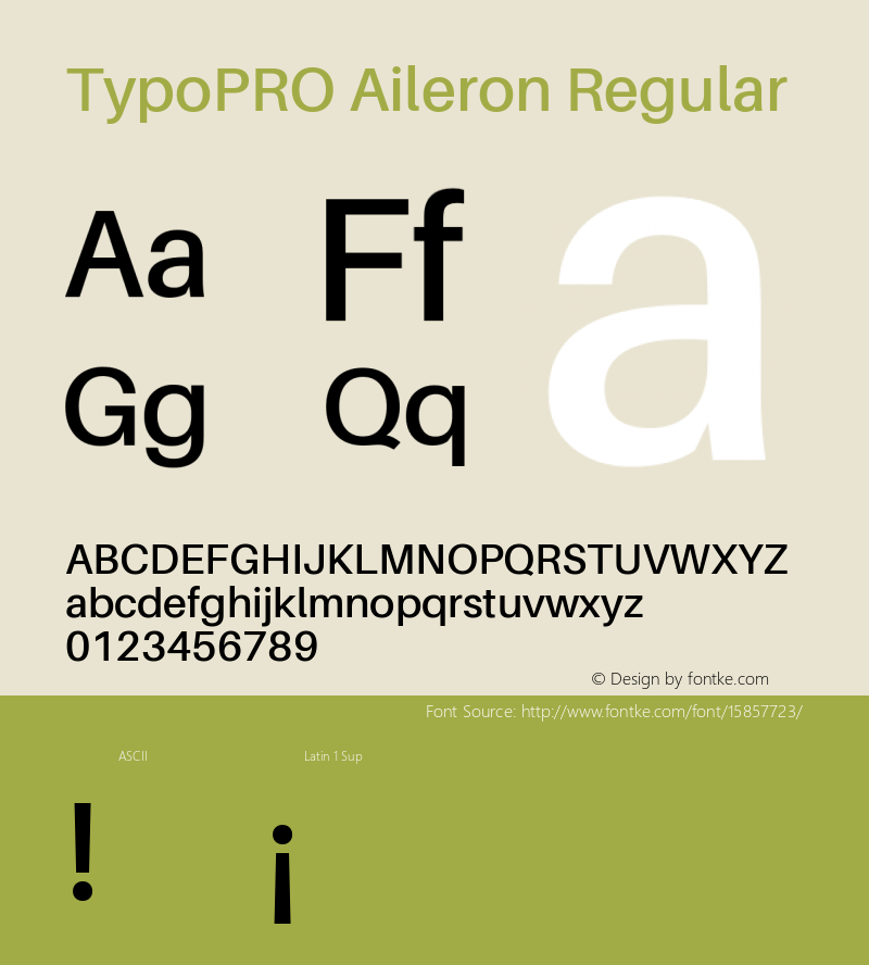 TypoPRO Aileron Regular Version 1.102;PS 001.102;hotconv 1.0.70;makeotf.lib2.5.58329图片样张