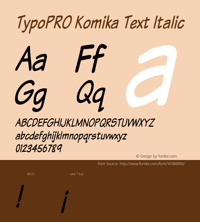 TypoPRO Komika Text Italic 2.0图片样张