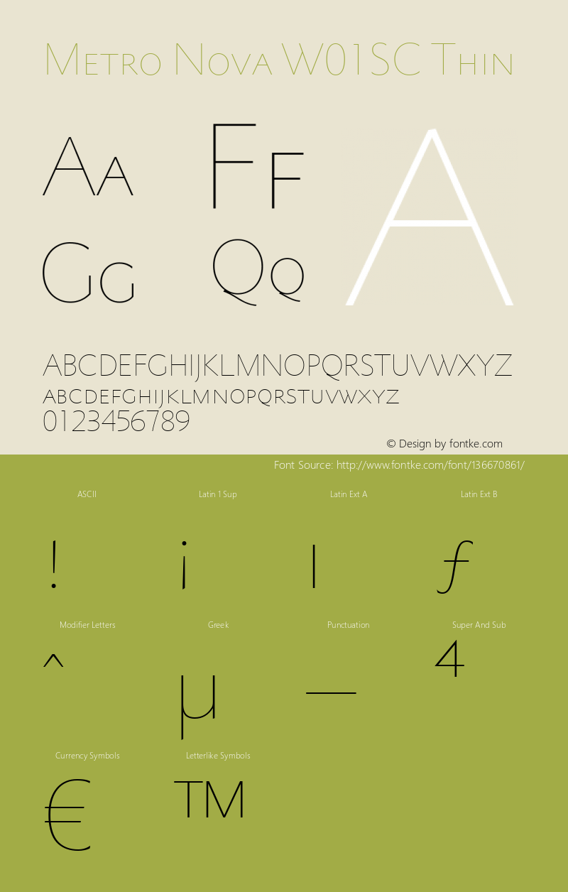 Metro Nova W01SC Thin Version 1.0图片样张