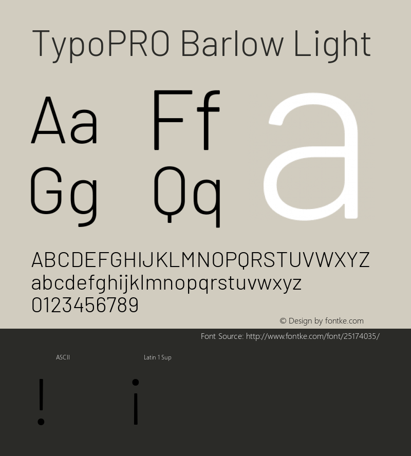 TypoPRO Barlow Light Version 1.301图片样张