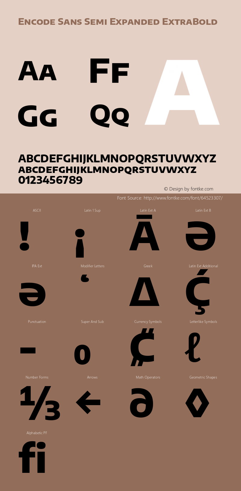 Encode Sans Semi Expd XBold Version 3.000; ttfautohint (v1.8.2) -l 8 -r 50 -G 200 -x 14 -D latn -f none -a nnn -X 