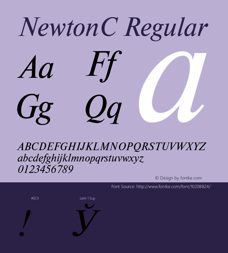 NewtonC Regular 001.000图片样张