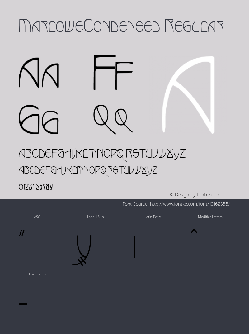 MarloweCondensed Regular Rev. 003.000图片样张