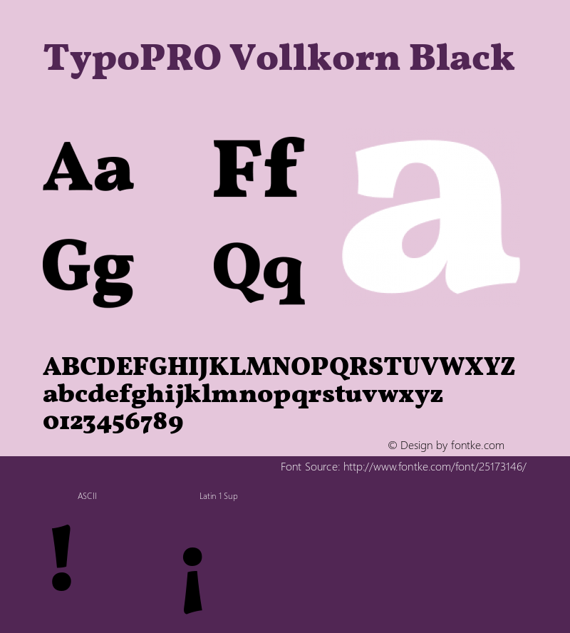 TypoPRO Vollkorn Black Version 4.015图片样张