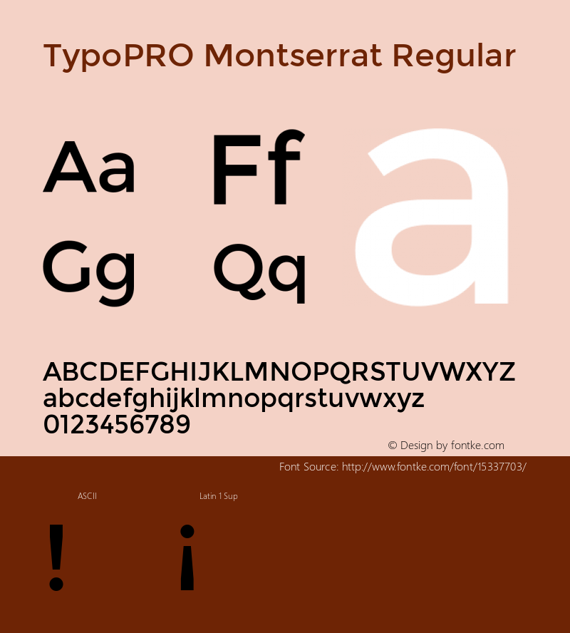 TypoPRO Montserrat Regular Version 2.001图片样张