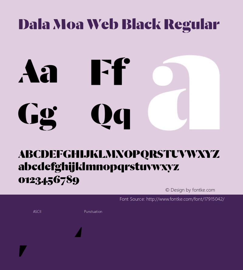 Dala Moa Web Black Regular Version 1.1 2013图片样张