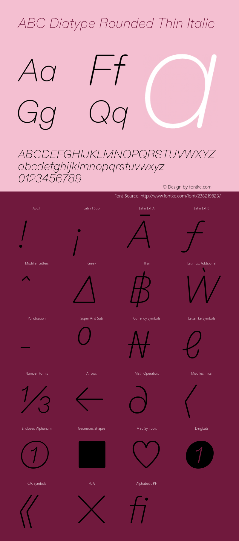 ABC Diatype Rounded Thin Italic Version 1.100图片样张