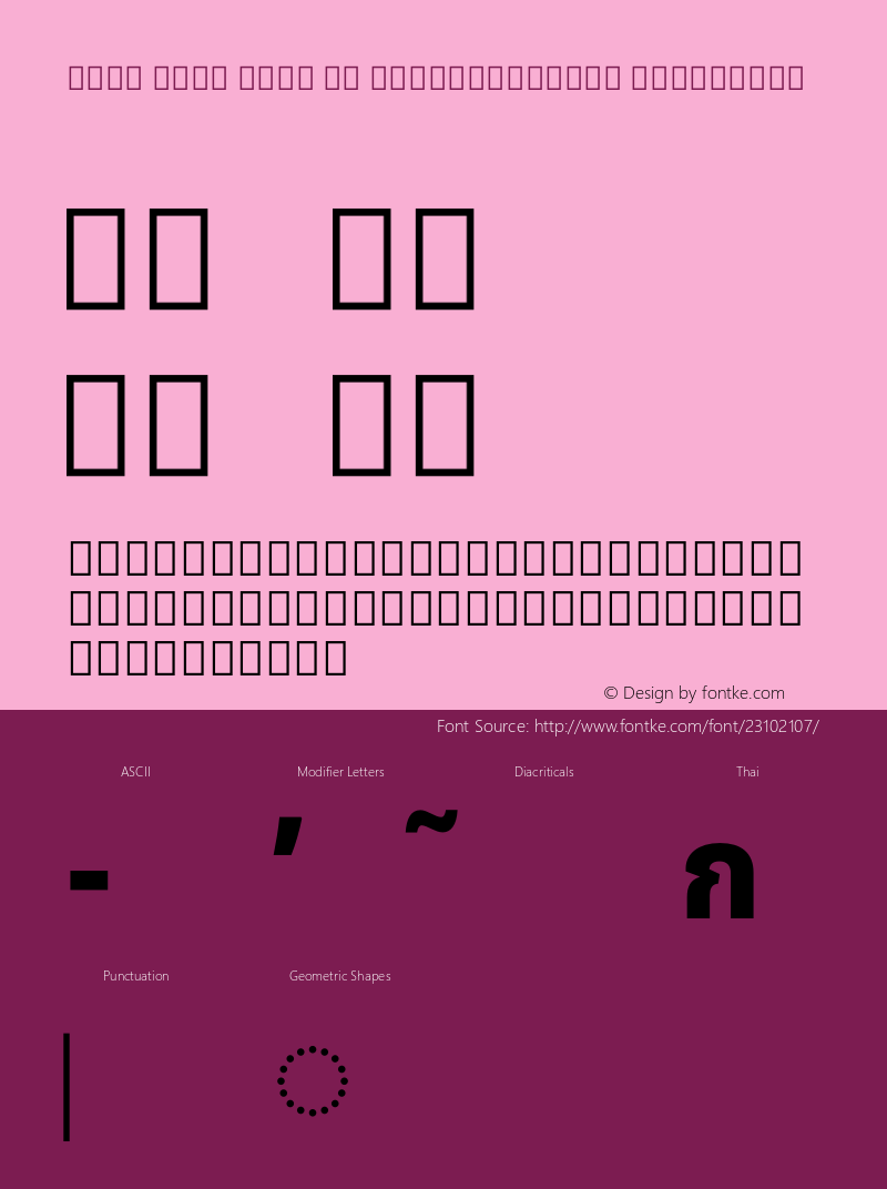 Noto Sans Thai UI SemiCondensed ExtraBold Version 1.902图片样张