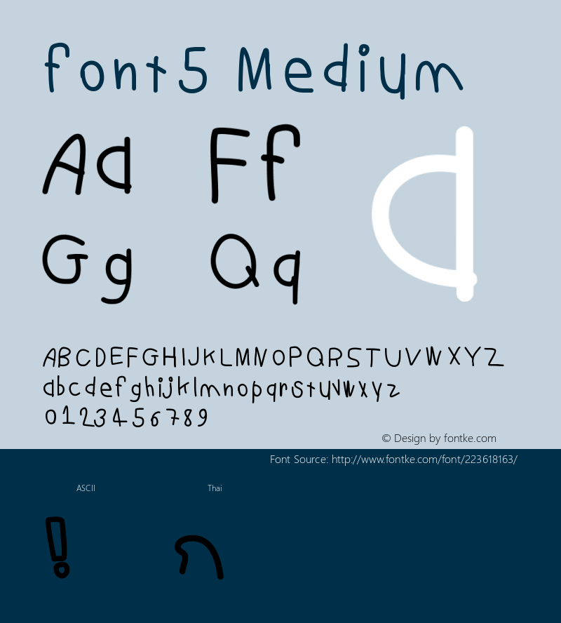 font5 Version 001.000图片样张