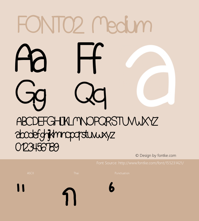 FONT02 Version 001.000图片样张