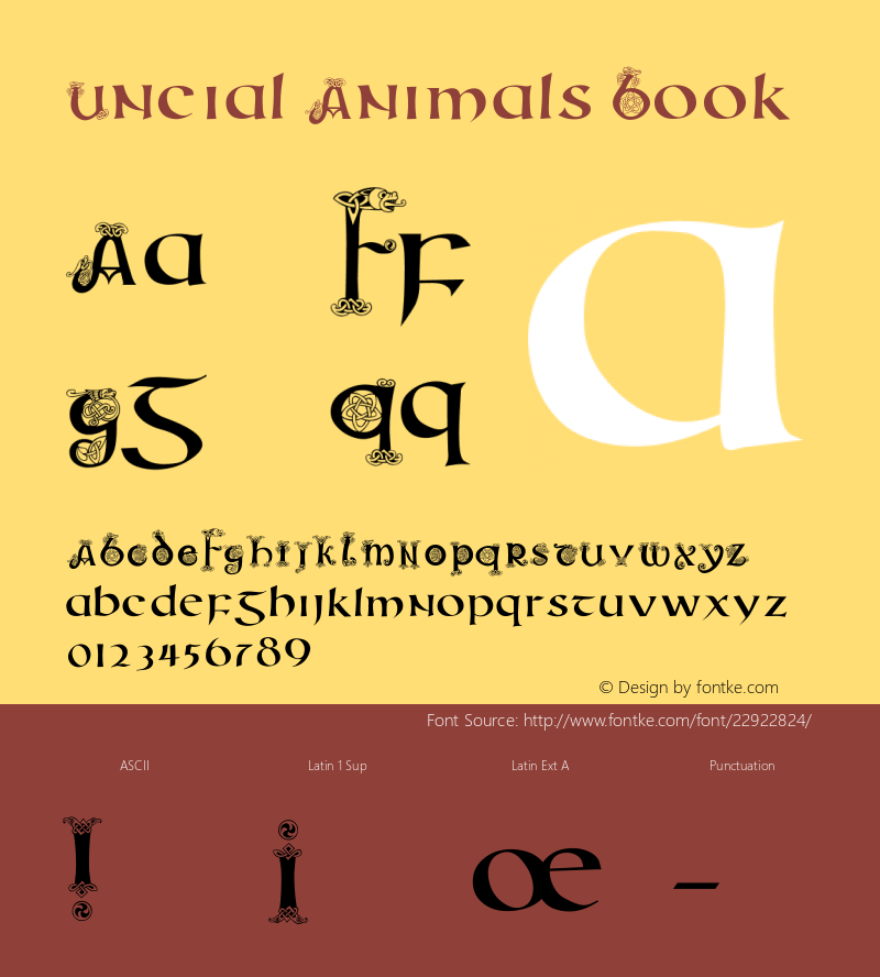 Uncial Animals Version 001.000图片样张