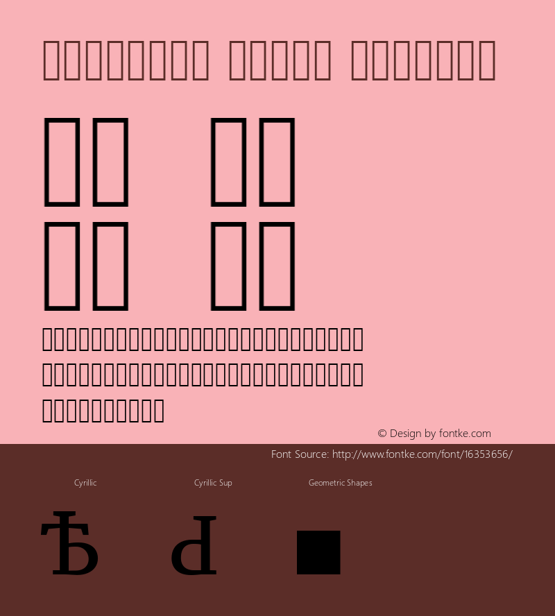 Rosalind Serif Regular Version 1.584;PS 001.584;hotconv 1.0.70;makeotf.lib2.5.58329图片样张