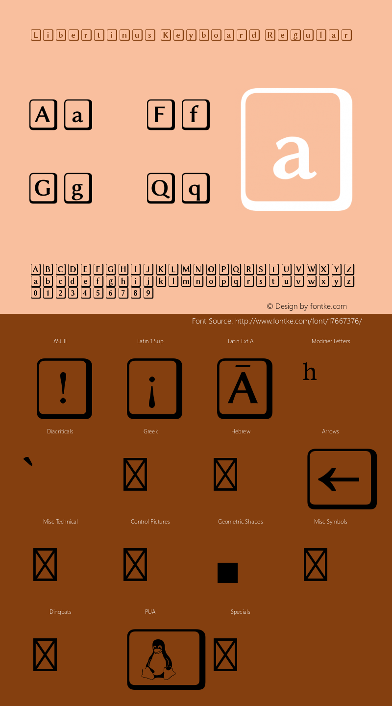 Libertinus Keyboard Regular Version 6.1图片样张