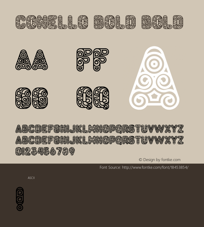 Conello Bold Bold Version 1.000图片样张