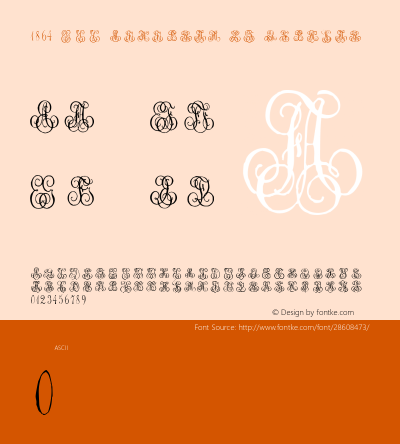 1864 GLC Monogram EF Version 1.000图片样张