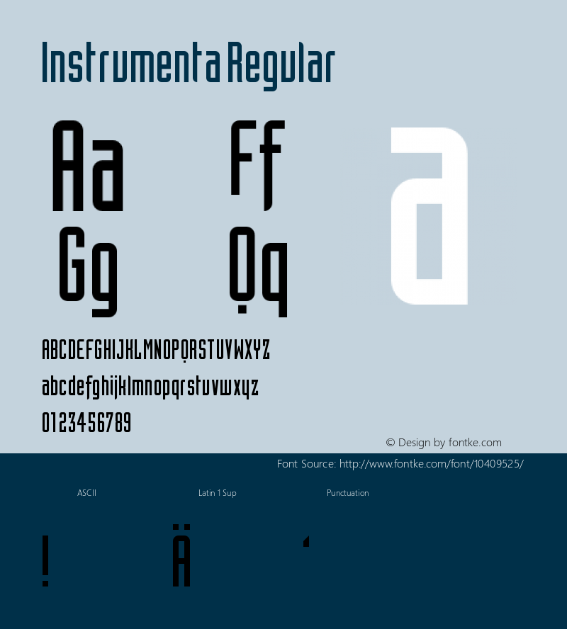 Instrumenta Regular Version 1.0图片样张