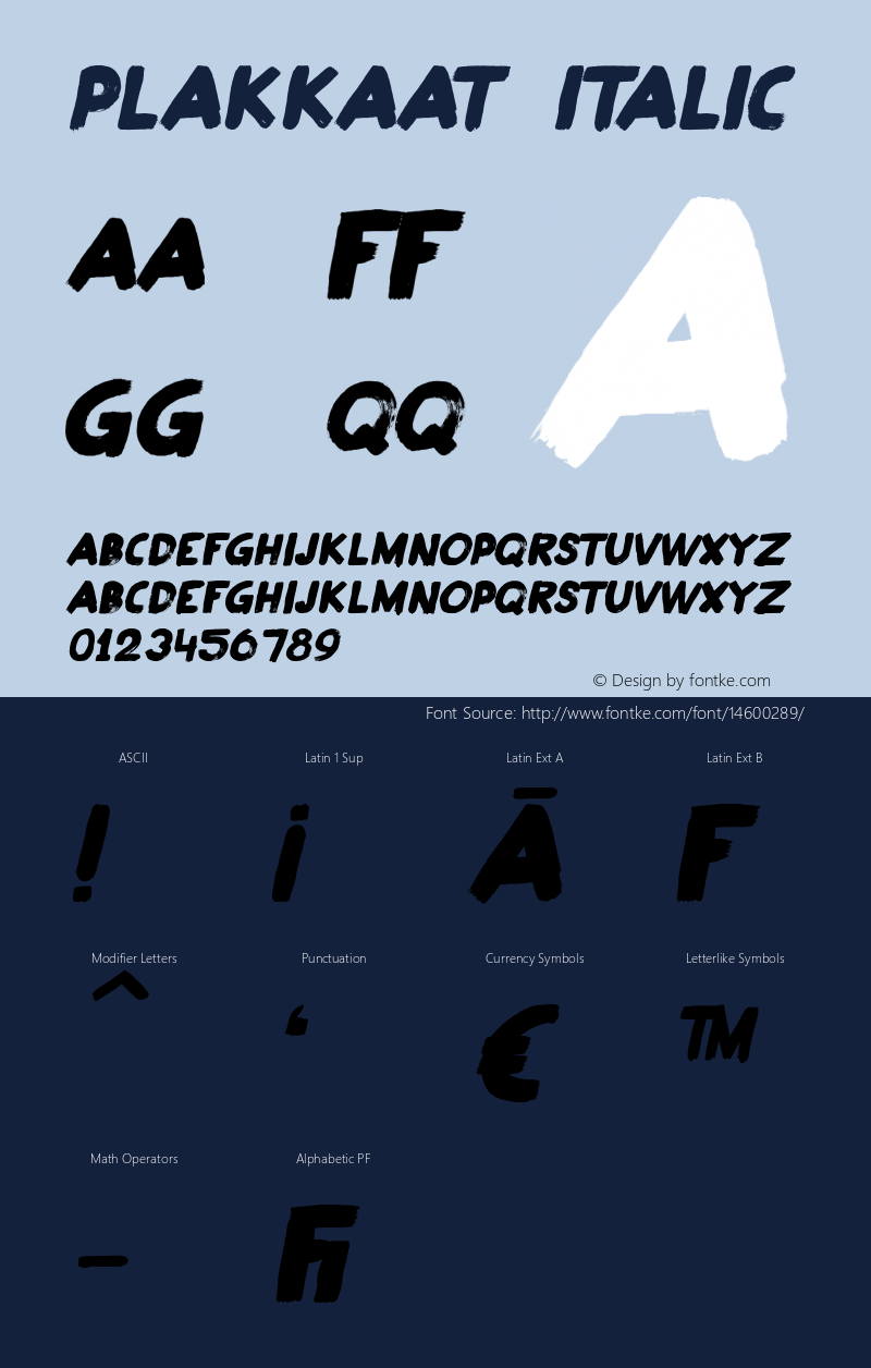 Plakkaat Italic Version 1.005图片样张