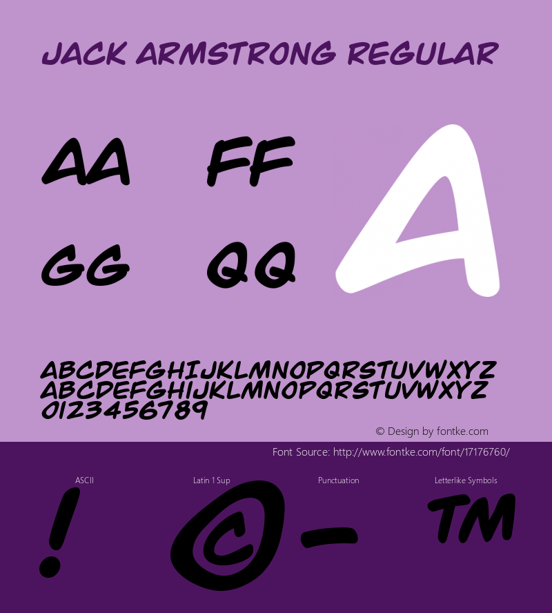 Jack Armstrong Regular Version 4.10图片样张