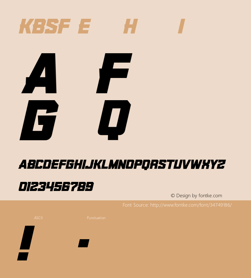 KBSFEdge-HeavyItalic Version 1.000;PS 001.001;hotconv 1.0.56图片样张