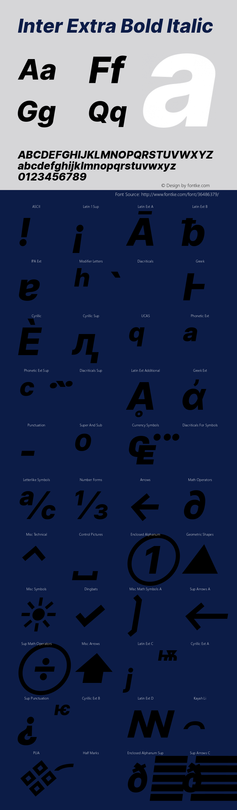 Inter Extra Bold Italic Version 3.008;git-672ead9a6图片样张