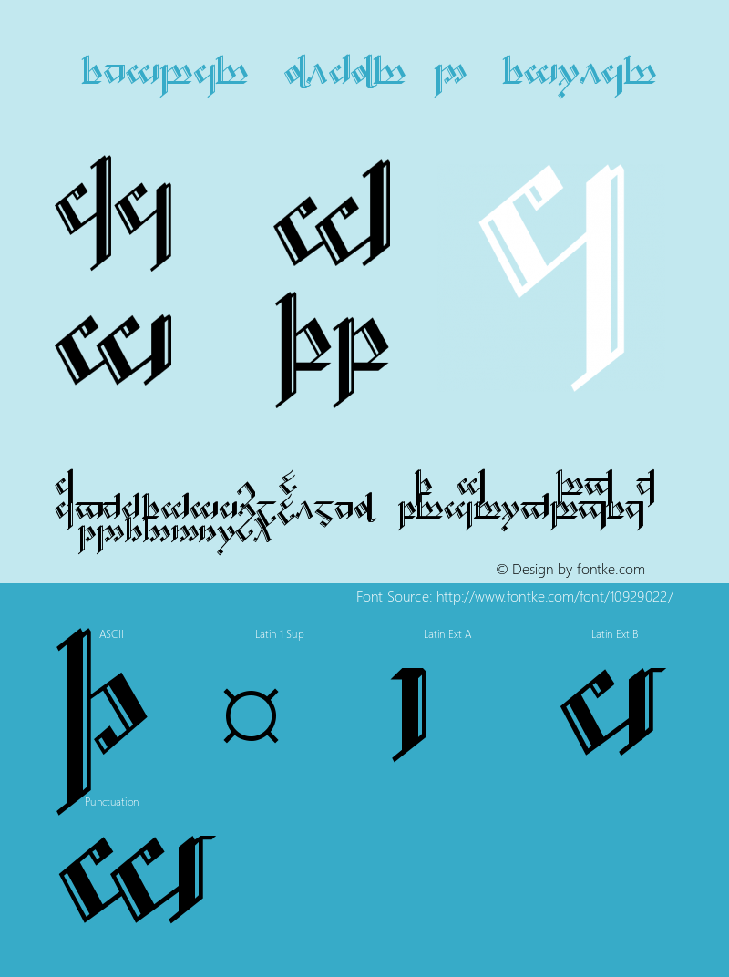 Tengwar Noldor-2 Regular Version 0.0图片样张